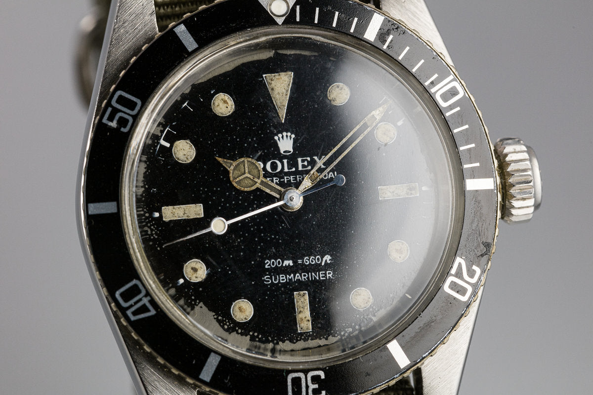 Rolex 5508 service dial top