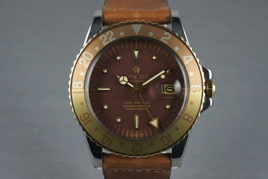 1974 Rolex Two Tone GMT 1675 with Root Beer Dial