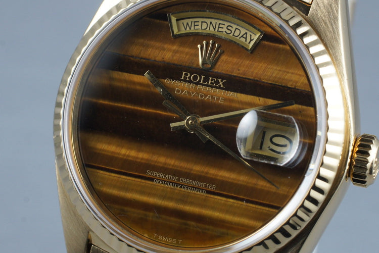 1979 Rolex YG Day-Date 18038 with Tiger Eye Dial