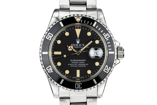1981 Rolex Submariner 16800 Matte Dial with Box and Papers