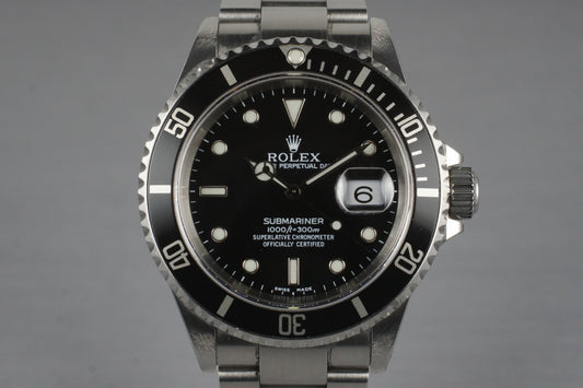 1999 Rolex Submariner 16610