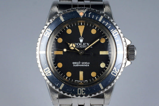 1977 Rolex Submariner 5513 Mark I Maxi Dial