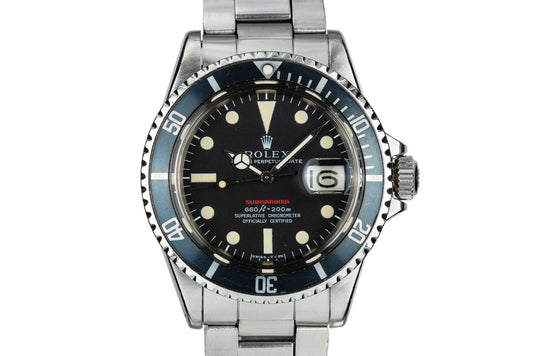 1970 Rolex Red Submariner 1680 with MK IV Dial