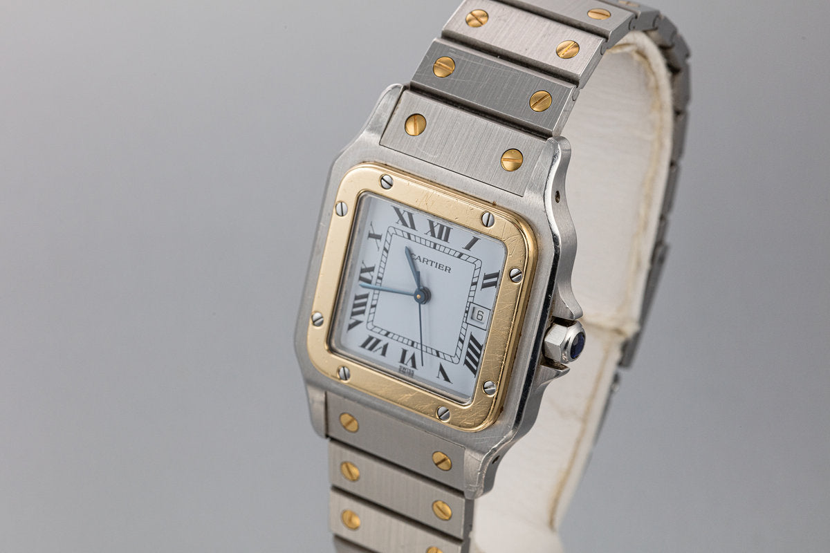 【Cartier】santos de Cartier LM コマ2つ Cartier】santos de Cartier LM コマ2つ Cartier】santos de