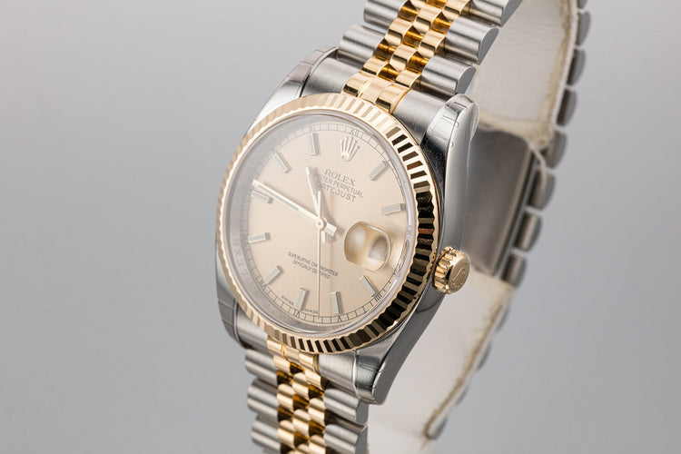 2009 Mint Rolex Two-Tone DateJust 116233 Champagne Dial with Box and Papers