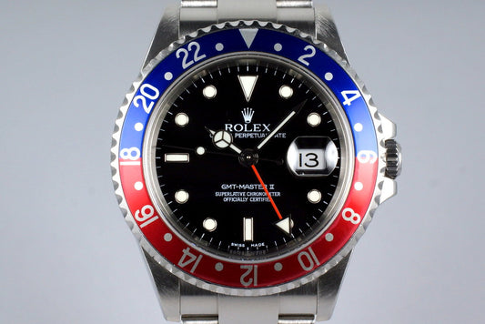 2004 Rolex GMT II 16710 with Box and Papers