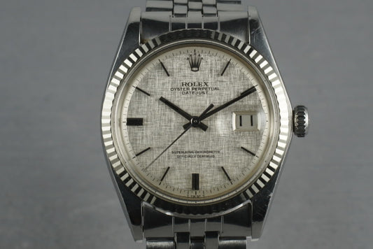 1970 Rolex Datejust 1601 with Silver Linen Dial
