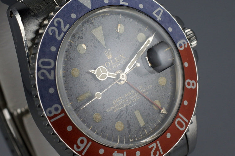 1963 Rolex GMT 1675 PCG Gilt UNDERLINE Dial