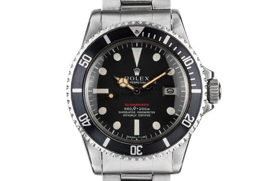 1972 Rolex Red Submariner 1680 with MK IV Dial