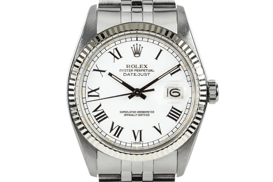 1979 Rolex DateJust 16014 White Roman Numeral Dial