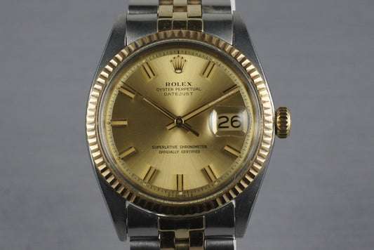 1972 Rolex Two Tone DateJust 1601 ‘Wide Boy’ Dial
