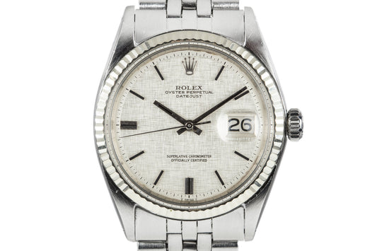 1970 Rolex DateJust 1601 with Linen Dial