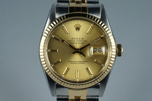 1985 Rolex Two Tone DateJust 16013