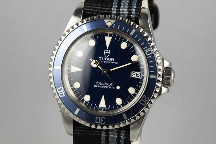 1992 Tudor Submariner 79090 Blue Dial