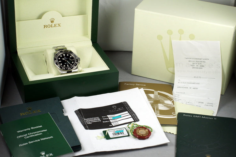 2012 Rolex GMT II 116710LN with Box
