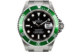 2007 Rolex Green Submariner 16610LV with Box and Papers