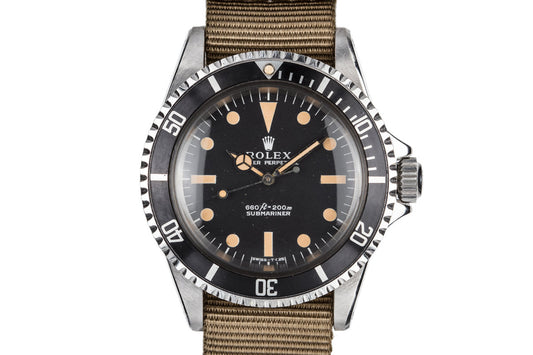 1970 Rolex Submariner 5513 with Serif Dial