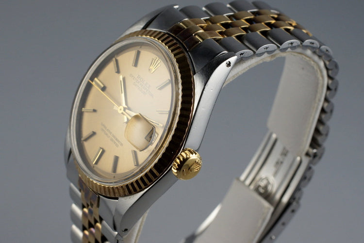 1971 Rolex Two Tone DateJust 1601 with Brown Dial