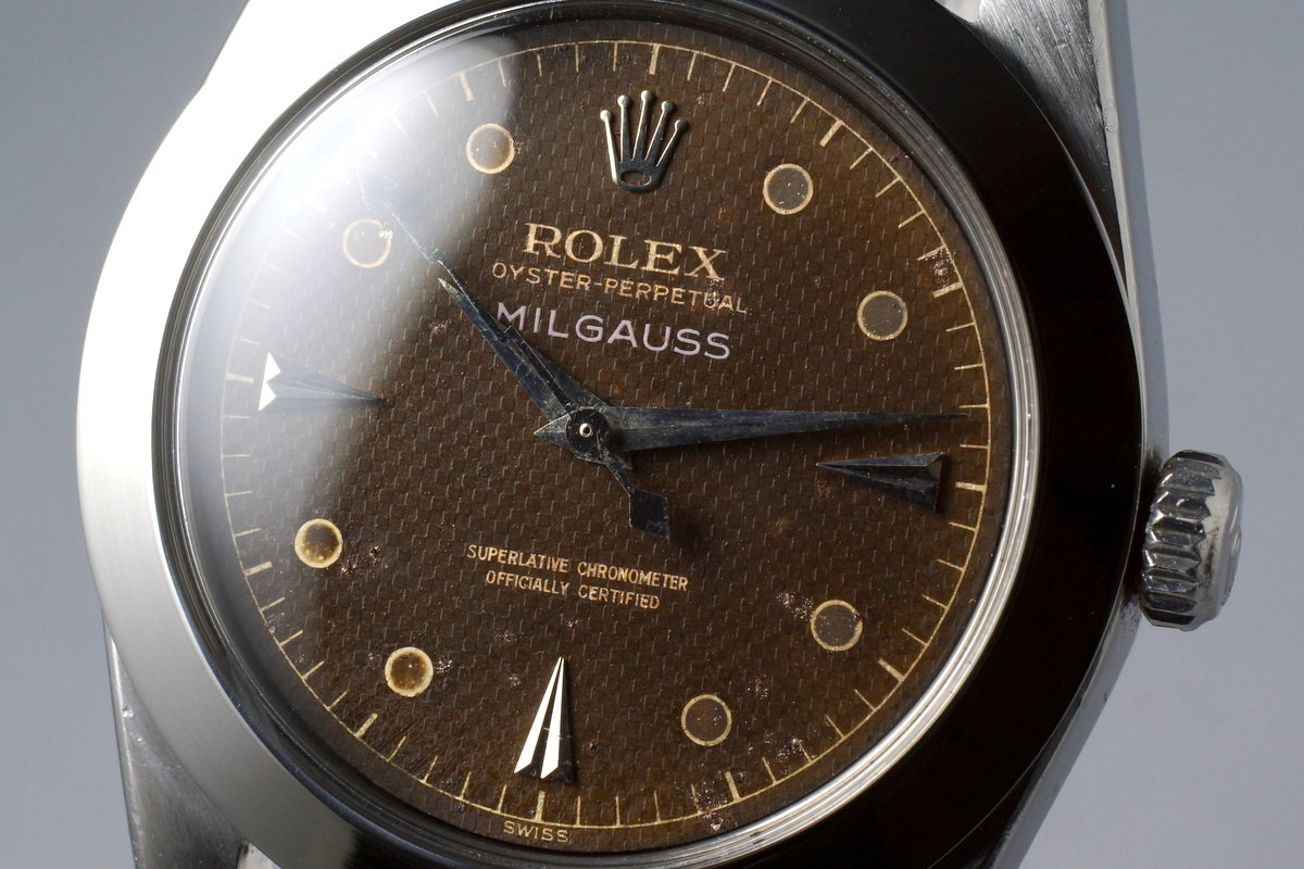 HQ Milton 1958 Rolex Milgauss 6541 Tropical Non Luminous Waffle