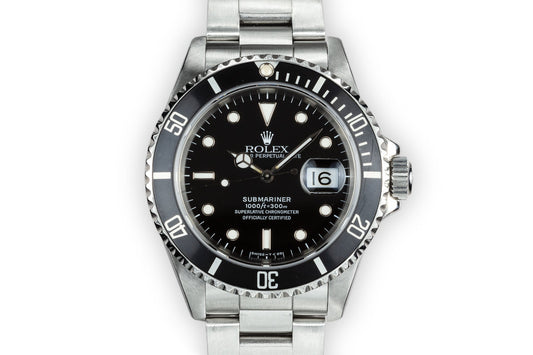 1991 Rolex Submariner 16610 with Box and Papers