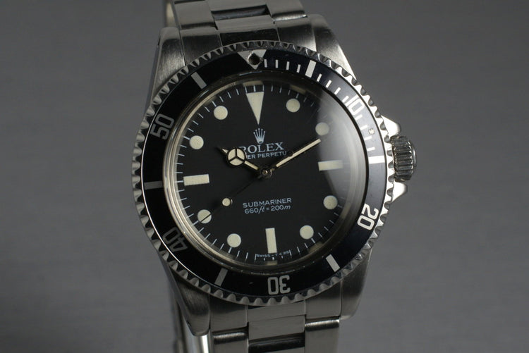 1983 Rolex Submariner 5513 with Mark V Maxi Dial
