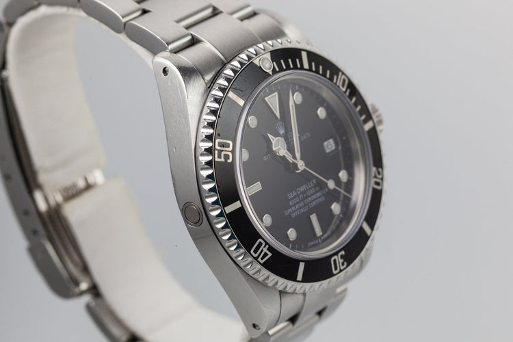 1999 Rolex Sea Dweller 16600