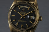 1972 Rolex Gold Day-Date 1803 with Black Wide Boy Dial