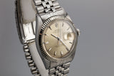 1963 Rolex DateJust 1601 SWISS Only Silver Dial with Papers