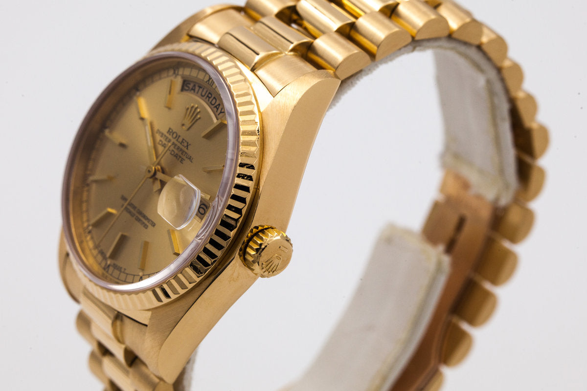 HQ Milton - 1981 Rolex YG Day Date 18038, Inventory #8358, For Sale