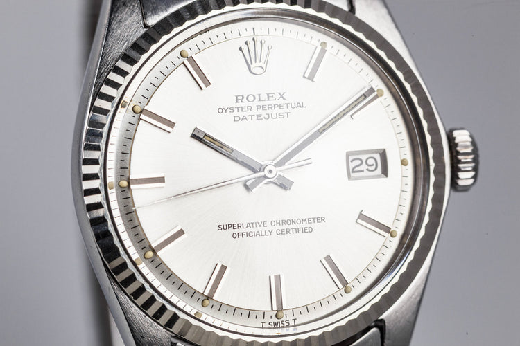 1970 Rolex DayJust 1601 Silver "Wideboy" Dial