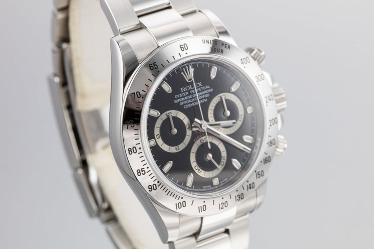 2009 Rolex Daytona 116520 Black Dial with Box and Papers