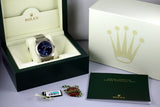 2015 Rolex Oyster Perpetual 114300 Blue Dial with Box