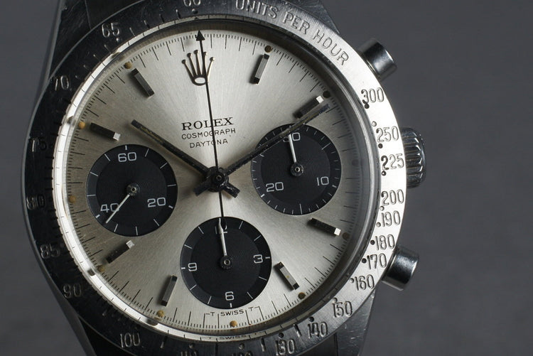 1964 Rolex Daytona Ref 6239 Silver Small Daytona Dial with Box and Papers