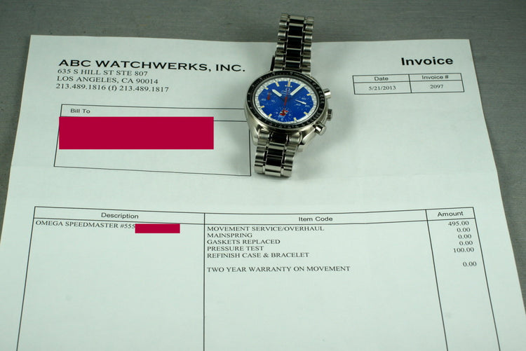 Omega Speedmaster Special Edition ‘Cart’ with Service Papers