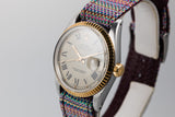 1977 Rolex Two Tone DateJust 1601 Roman Numeral Dial with Papers