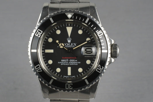 1972 Rolex Red Submariner 1680 Mark VI