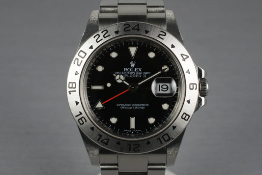 2007 Rolex Explorer II 16570 with Box and Papers