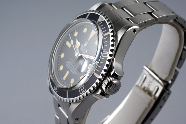 1971 Rolex Red Submariner 1680 Mark V Dial