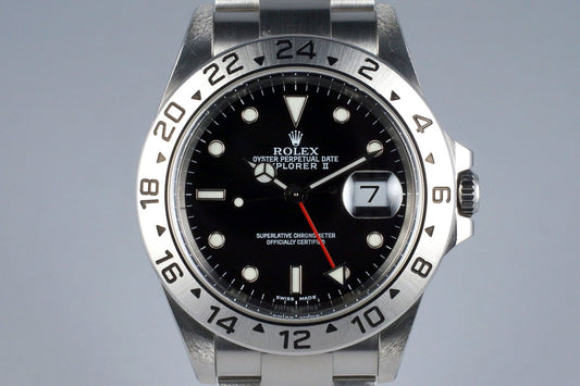 2000 Rolex Explorer II 16570 Black Dial UNPOLISHED