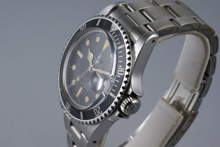 1970 Rolex Red Submariner 1680 Mark IV Dial