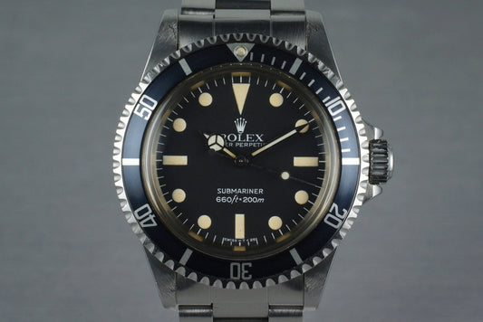 1981 Rolex Submariner 5513 Mark IV Maxi Dial