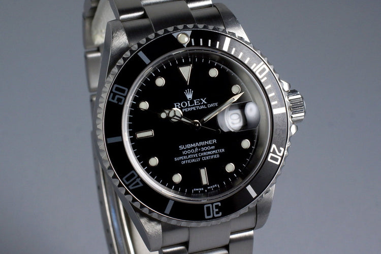 Rolex Submariner 16610 2001 - Buy from Timepiece trading ltd UK