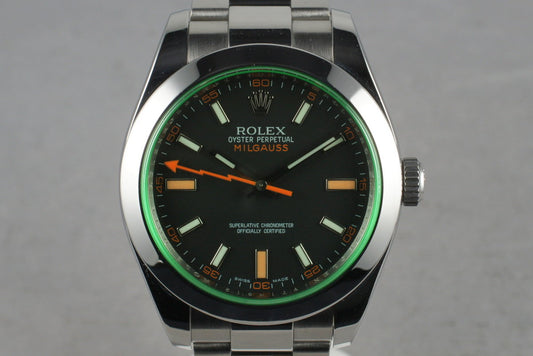 2009 Rolex Milgauss Green 116400GV
