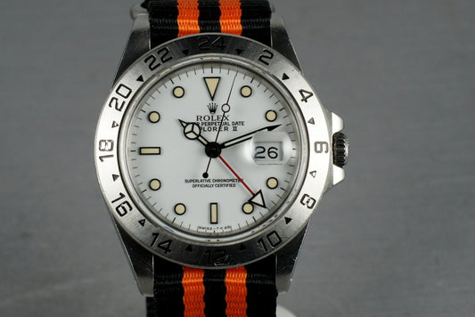 Rolex Explorer II 16570 White Dial with Cream Markers
