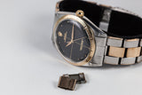 1966 Rolex Two Tone Oyster Perpetual 1008 With Gilt Zephyr Dial and Bezel and Box and Papers