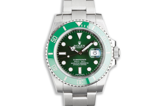 HQ Milton - 2015 Rolex Submariner 116610LV Hulk with Box & Card