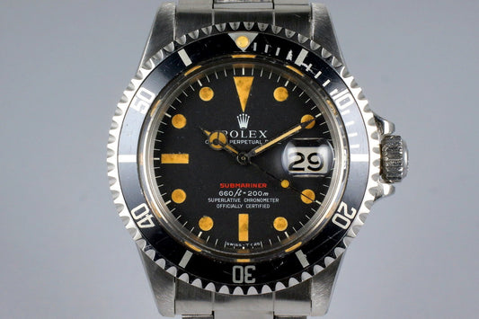 1970 Rolex Red Submariner 1680 Mark IV Dial