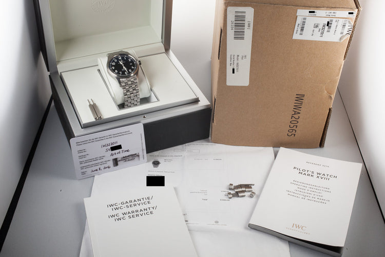 2016 IWC Pilot's Watch XVIII IW327011 With Box and Papers