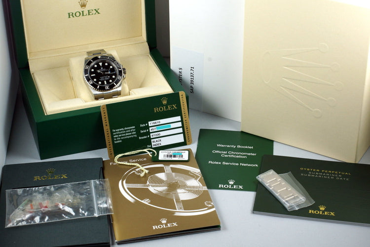 2013 Rolex Ceramic Submariner 116610 with Box and Papers