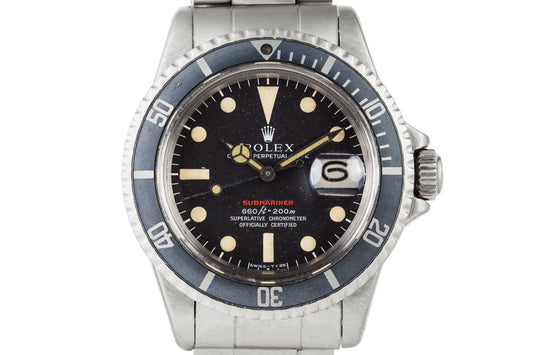 1971 Rolex Red Submariner 1680 Mark IV Dial